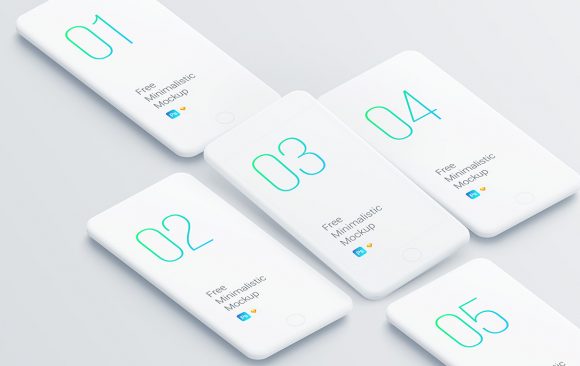 Free set of smartphone clay mockups Free set of smartphone clay mockups